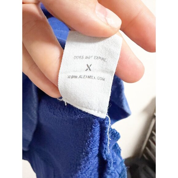 Alex Mill Frankie Sweatshirt Long Sleeve Crew Neck French Terry Cobalt Small - Picture 5 of 8